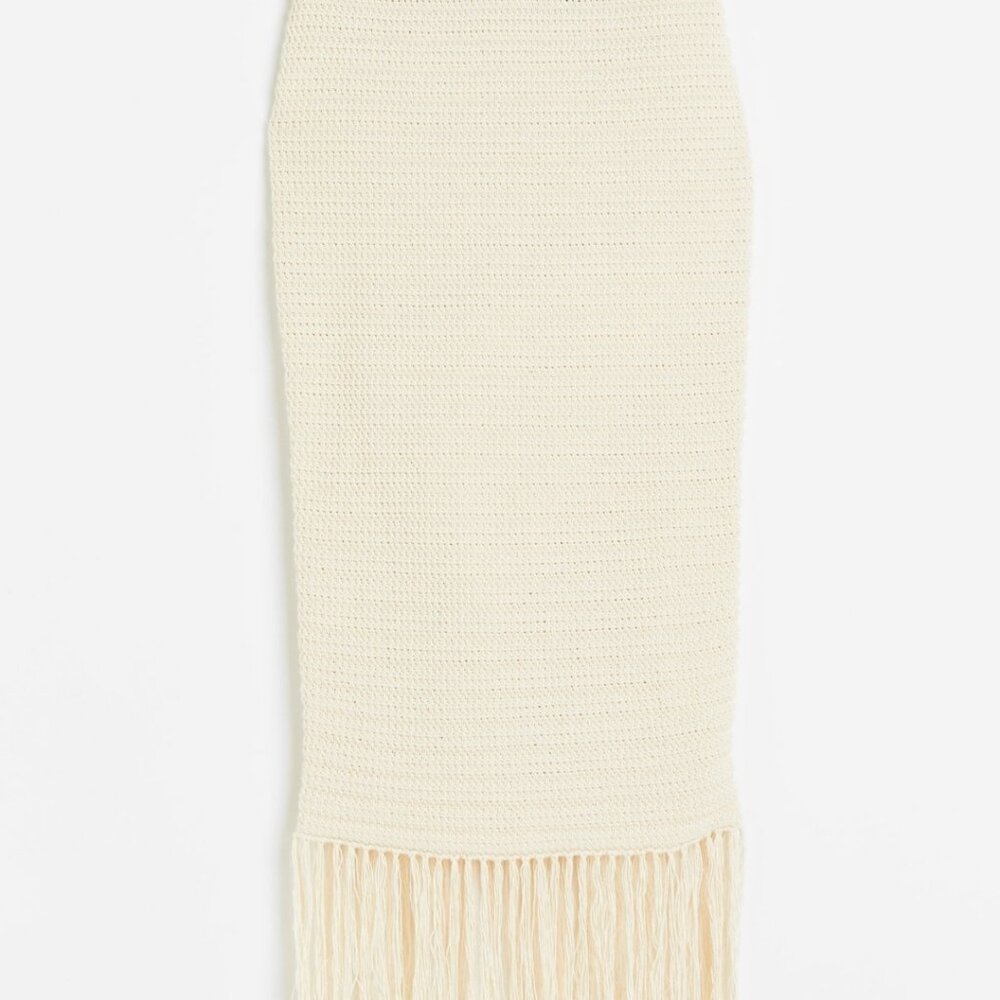 Crotchet fringe skirt